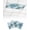 Teal, Blue, White, variant on Fluorescent Light Covers for Ceiling Lights 1 Piece, Navy Blue Palm Leaves Magnetic Classroom Light Covers 4x2 Feet, Summer Botanical Tropical Leaf Fluorescent Ceiling Filters for Office Classroom
