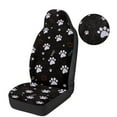 thumbnail image 6 of Garronmavis Paw 2 Piece Fuzzy Car Seat Cover Front and Rear Cushion Covers Washable Auto Protectors for Most Cars, 6 of 7