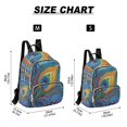 thumbnail image 3 of JIALIOU Mini Backpack Purse for Women Quilted Casual Daypack Small Travel Shoulder Bag, Peacock Feather, 3 of 7