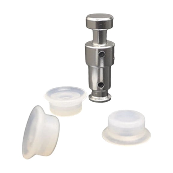 Pressure Cooker Float Valve , Dual Hole Aluminum Stop Valve with Gasket Cap for Duo , Rust Resistant Aluminum and Silicone Sealing , Kitchen Electric Pressure Cooker Maintenance and Repair