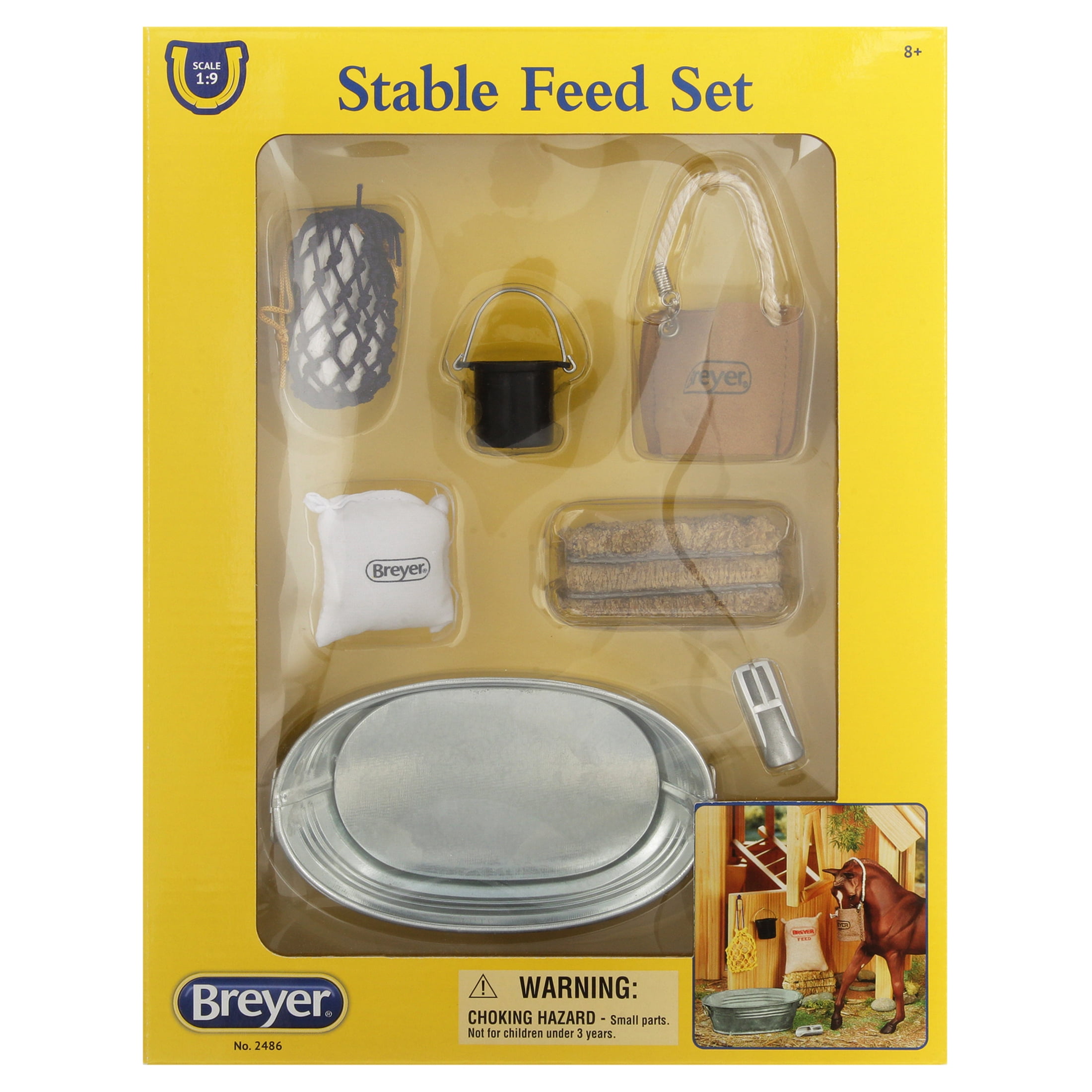 Breyer Traditional Stable Feeding Toy Horse Accessory Set - 1:9 Scale