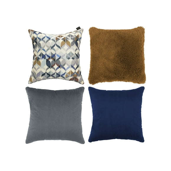 Set de 4 Cojines Decorativos Coprire 45 x 45 cm Caqui