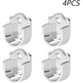 thumbnail image 1 of Paquete de 4 soportes para varillas con brida de 22 mm, soportes para varillas de cortina de aleación de zinc, resistentes para varillas de cortina de ducha, 1 of 5