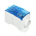 thumbnail image 1 of 1 Pack 11 Positions Screw Terminal Strip Blocks with Cover, 1 of 7