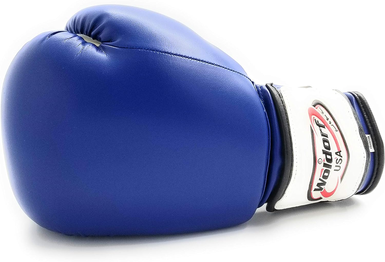 Woldorf USA Boxing Gloves Kickboxing Blue in Vinyl, Kickboxing, Grappling, Sparring Gloves, Fighting Gloves, Muay Thai Training Gloves, Punching Gloves
