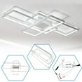 thumbnail image 5 of FETCOI Modern LED Acrylic Ceiling Light Chandelier Home Lamp Remote Control Lighting(White Light), 5 of 6