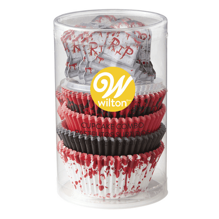 Wilton RIP Halloween Cupcake Kit, 125-Piece Set