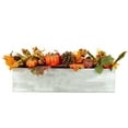 thumbnail image 3 of Northlight Pumpkins, Wheat and Pinecones 'Thankful' Wood Box Fall Harvest Centerpiece - 21", 3 of 5