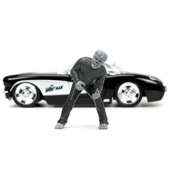 Jada Toys - 1:24 Wolfman Hollywood Rides 1957 Chevy Corvette with Wolfman