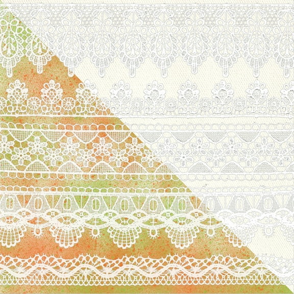 Resist Canvas Lace Border