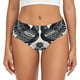thumbnail image 1 of Fotbe Artistic Black White Peacocks Calzones Estampados para Mujer – Ropa Interior de Algodón, Cómoda, Suave y Elástica-X-Large, 1 of 6