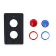 thumbnail image 4 of Arcade Light Switch Plate - Single Switch (Black/Red/Blue), 4 of 6