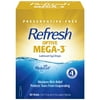Refresh Optive Mega-3 Lubricant Eye Drops Preservative-Free Artificial Tears, 0.4 ml, 30 Count