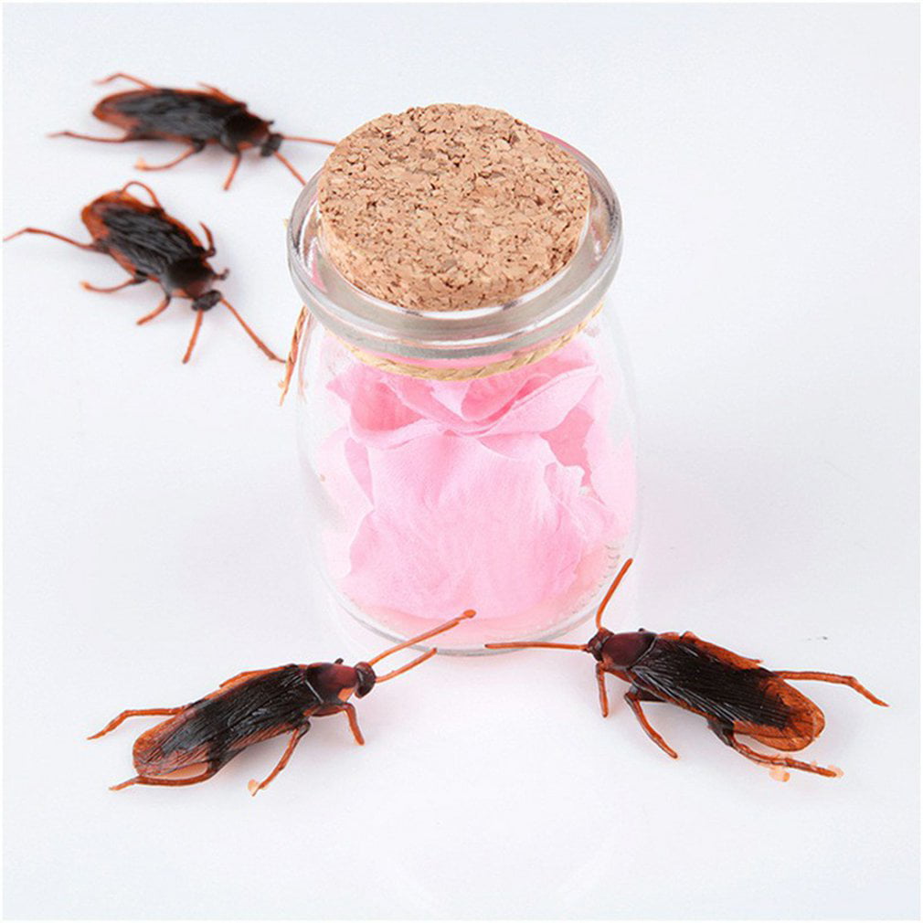 Prank Toy Fake Rubber Cock Cockroach Roach Bug Roaches Funny Trick 