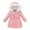 Pink, variant on Spazoro Kids Girls Jackets, Fall Winter Long Sleeve Zipper Hooded Warm Coats for Child Girls Boys Pink Size 5 T