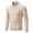 #207-Khaki, variant on Men's Knit Sweater Solid Color Long Sleeve Stand Collar Half-Zip Pullover Urban Streetwear Modern Casual Contemporary Style
