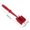 Red, variant on Ground Meat Chopper, BPA Free Heat Resistant Plastic Meat Masher with 5 Curved Blades, Non-Scratch Pan Safe Manual Food Crusher for Ground Beef Vegetable Fruit Mixing Home Kitchen Cooking