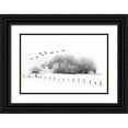 thumbnail image 1 of Murdock, Ramona 18x13 Black Ornate Wood Framed with Double Matting Museum Art Print Titled - Frosty Flight, 1 of 4