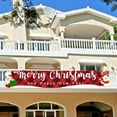 thumbnail image 6 of Christmas Banners, Outdoor Christmas Decorations, Large Festive Yard Flags for Parties and Home Atmospheres, Red Polyester Holiday Banner with Metal Rings for Easy Hanging Indoors and Outdoors, 6 of 7