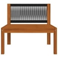 thumbnail image 6 of vidaXL 3 Piece Patio Lounge Set with Cushions Solid Acacia Wood, 6 of 10