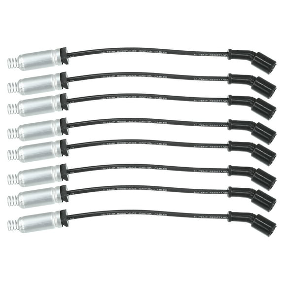 Unique Bargains Spark Plug Coil Wires 7mm Fit?for Chevrolet Silverado Corvette Suburban No.19431551 - Pack of 8