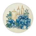 thumbnail image 2 of Manteles individuales de lino, adornos navideños, mantel individual navideño de 35 x 35 cm, mantel de invierno con aislamiento térmico y resistente a la suciedad, apto para fiestas, cocinas, restauran, 2 of 6