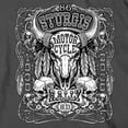 thumbnail image 4 of 2026 Men's Sturgis Motorcycle Rally Bison Skull Charcoal Short Sleeve T-Shirt - SPB1212 X-Large, 4 of 5