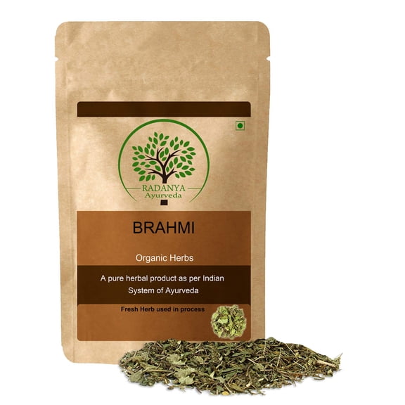RADANYA Ayurveda Brahmi Leaf Herbal Tea Calming Tea Relieves Anxiety Stress 100 Gm
