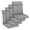 Gray, variant on Aoodor 4Pcs Outdoor Dining Chair Cushion Set, 37” x 20” x 2.8”, Gray