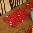 thumbnail image 4 of Christmas Table Runners Purchase Christmas fabric embroidered table wheels, coffee table wheels, Christmas table wheel decorations, 4 of 6