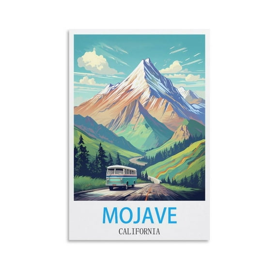UENPHN mojave california vintage travel posters 08X12inch(20X30cm)