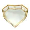 thumbnail image 1 of QualitChoice for Flip Love Heart Shaped Geometric Glass Jewelry Box Glass Ring Box Multifunctional Jewelry Display Box, 1 of 6