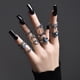 thumbnail image 4 of 13Pcs plata retro tallada anillos conjunto para las mujeres niñas de la vendimia apilable Boho dedo anillos de aleación de diamantes de imitación Anillos de joyería retro Geometría Anillo, 4 of 4
