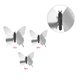 thumbnail image 1 of Inteprter 12/24 Uds pegatina de espejo para pared calcomanía mariposas 3D espejo pared arte fiesta boda hogar decoraciones mariposa nevera pared Decoración del hogar Plata 24 piezas Inteprter HA001498-06, 1 of 1