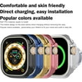 thumbnail image 3 of for Apple Watch Case Ultra 49mm Series 8 Soft Flexible TPU Thin Lightweight Protective Bumper for iWatch [No Screen] - Plating Pink, 3 of 5