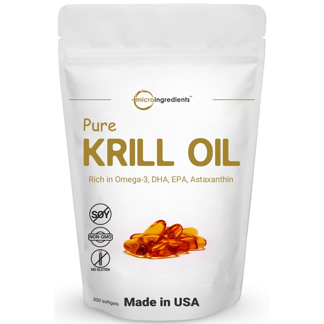 Antarctic Krill Oil, 1000mg Per Serving, 300 Softgels