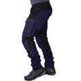 thumbnail image 5 of GrmtClth Mens Cargo Pants 2026 Linen Relaxed Fit Casual Elastic Waist Drawstring Palazzo Pants Summer Beach Travel Wide Leg Trousers with Label Purple 3XL, 5 of 6
