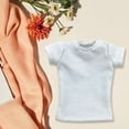 thumbnail image 6 of LeeQinersw 1:6 Miniature T Shirt Doll Clothes for 12 inch Action Figures Dress up Accessory White, 6 of 8