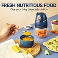 thumbnail image 4 of Baby Food Maker - Baby Food Blender Baby Food Processor for Baby Food, Fruit, Vegatable, Meat, Baby Food Puree Maker Make Fresh and Nutritious Meals for Your Little One (Bear-Blue), 4 of 9