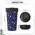 thumbnail image 3 of Fotbe Mathematics And Chemistry Printed Insulated Travel Coffee Mug Spill Proof Leak Proof Stainless Steel Coffee Tumbler Reusable Coffee Cups with Lids Thermos, 3 of 8