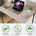 thumbnail image 4 of 32 inch Computer Desk, Study Writing Table for Small Space, Save Space Office Desk with Metal Legs, Modern Steel Frame Wood PC Workstation for Home Office, Natural, 4 of 7