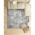 thumbnail image 5 of Unique Loom Sofia Collection Area Rug - Larvotto (7' 10" Square Dark Gray/Gray), 5 of 10