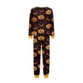 thumbnail image 5 of Racifhz Matching Family Pajamas Halloween Loungewear Set Soft Long Sleeve Top and Pants Cozy Holiday Printed Sleepwear Perfect for Autumn Fall Family Photos and Halloween Gifts, Women Size:XXL, 5 of 6
