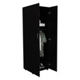 thumbnail image 6 of Atlin Designs Modern Wood Armoire with One Cabinet & 2 Shelves in Black, 6 of 12