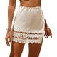thumbnail image 1 of Falda de crochet para mujer, minifalda corta de punto para playa, para verano, 1 of 8