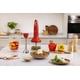 thumbnail image 2 of SMEG Batidora de inmersión de mano con vaso de precipitados, tazón para cortar con tapa, batidor de alambre, 5 controles de velocidad, hecha con cuchillas de acero inoxidable y diseño ergonómico (rojo, 2 of 5