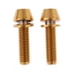 thumbnail image 5 of Paquete de 2 Pernos de Cabeza Cónica para Bicicleta de Aleación de Premium Arandela de Tornillo M5x16 M5x18 M5x20mm Multiusos M5x16 oro Soledad, 5 of 7