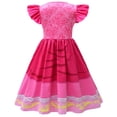 thumbnail image 3 of Princess Peach Dress for Girls Super Bros Costume Luigi Sundress, 3 of 6