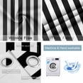 thumbnail image 4 of Black Striped Blackout Curtains for Bedroom/Living Room, Thermal Insulated Kitchen Curtains, Modern Farmhouse Black and White Stripes Grommet Darkening Window Treatment Drapes 42"x63"x2, 4 of 8