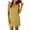 Yellow, variant on Women's Tie Shoulder V Neck Mini Dress Sleeveless Backless Casual Sundress Loose Fit Beach Cover Up for Vacation